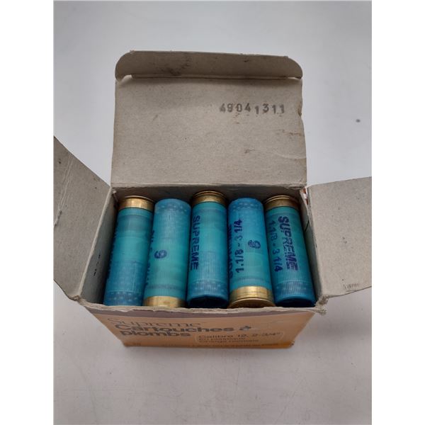 Supreme 12ga, 2 3/4, #6 shot Ammunition (C2)