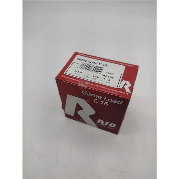 Rio 16ga, 2 3/4, #8 shot Ammunition (C2)