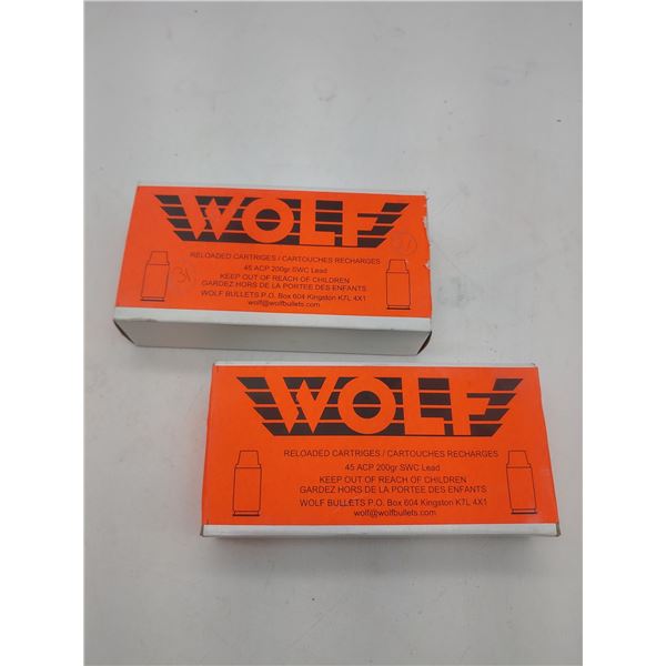 2 Wolf 45 acp Ammunition (C2)