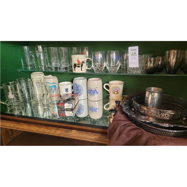 Glass/Drinkware, Silverplate A