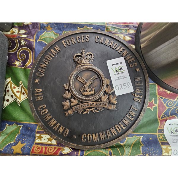 Vintage Canadian Forces Air Command Plaque A