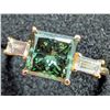 Image 1 : 10K(1.4G), BLUE LAB DIAMOND (1.2+0.1CT)RING, SIZE 5.75, APPRAISED INSURANCE VALUE $2550