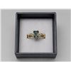 Image 5 : 10K(1.6G), BLUE LAB DIAMOND (1.7+0.03CT)RING, SIZE 5.75, APPRAISED INSURANCE VALUE $3400