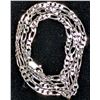Image 1 : SILVER(24G), MEN'S HEAVY RHODIUM PLATED ITALIAN CHAIN 22", SUGGESTED RETAIL VALUE $650