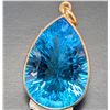 Image 1 : 10K(2G), BLUE TOPAZ (8.5CT) PENDANT, SUGGESTED RETAIL VALUE $1200
