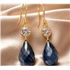 Image 1 : 10K(1.77G), BLUE SAPPHIRE (APP 6.5CT) EARRING, SUGGESTED RETAIL VALUE $1200