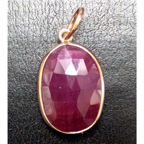 10K(0.79G), NATURAL RUBY (3CT) PENDANT, SUGGESTED RETAIL VALUE $800