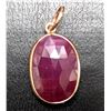 Image 1 : 10K(0.79G), NATURAL RUBY (3CT) PENDANT, SUGGESTED RETAIL VALUE $800