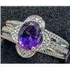 Image 2 : SILVER(4.31G), AMETHYST (1CT)RING, SIZE, SUGGESTED RETAIL VALUE $300