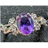 Image 2 : SILVER(3.48G), AMETHYST (1.5CT)RING, SIZE, SUGGESTED RETAIL VALUE $240
