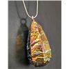 Image 2 : SILVER(13G), RAINBOW TITANIUM AURA QUARTZ NECKLACE APP 18", SUGGESTED RETAIL VALUE $200
