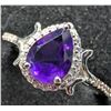 Image 1 : SILVER(2.84G), AMETHYST (1.25CT)RING, SIZE, SUGGESTED RETAIL VALUE $200