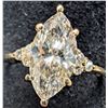 Image 1 : 10K(2.2G), LAB DIAMOND (2.2+0.1CT)RING, SIZE 5.5, SUGGESTED RETAIL VALUE $4600