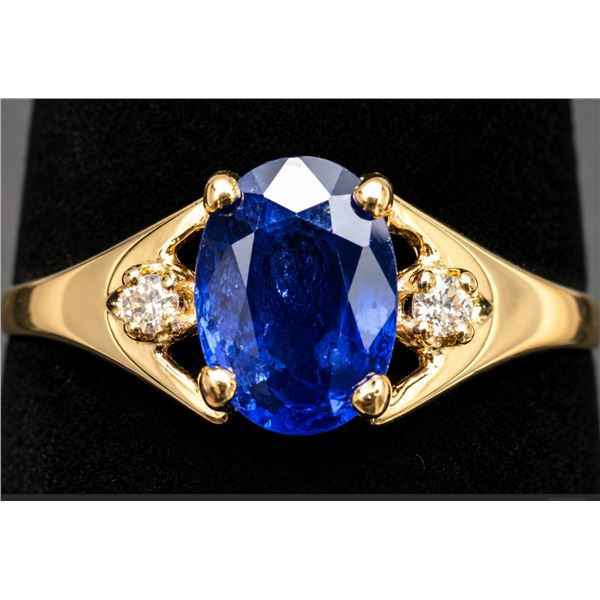 10K(1.3G), TANZANITE (0.5CT), DIAMOND (0.02CT)RING, SIZE 6.5, SUGGESTED RETAIL VALUE $1600