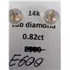Image 2 : 14K(0.4G), LAB DIAMOND (0.82CT) EARRING, APPRAISED INSURANCE VALUE $1150