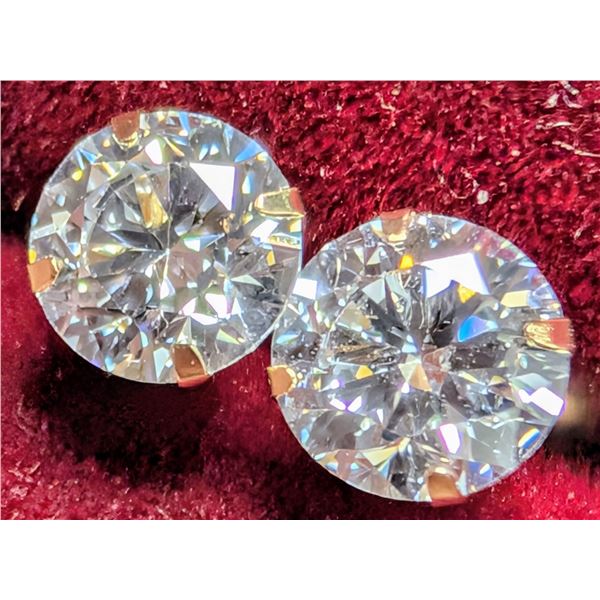 14K LAB DIAMOND (0.42CT) EARRING, SUGGESTED RETAIL VALUE $800