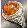 Image 2 : SILVER(6.99G), AMBER RING, SUGGESTED RETAIL VALUE $400
