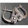 Image 2 : SILVER(4.54G), WHITE TOPAZ (2CT) EARRING, SUGGESTED RETAIL VALUE $280