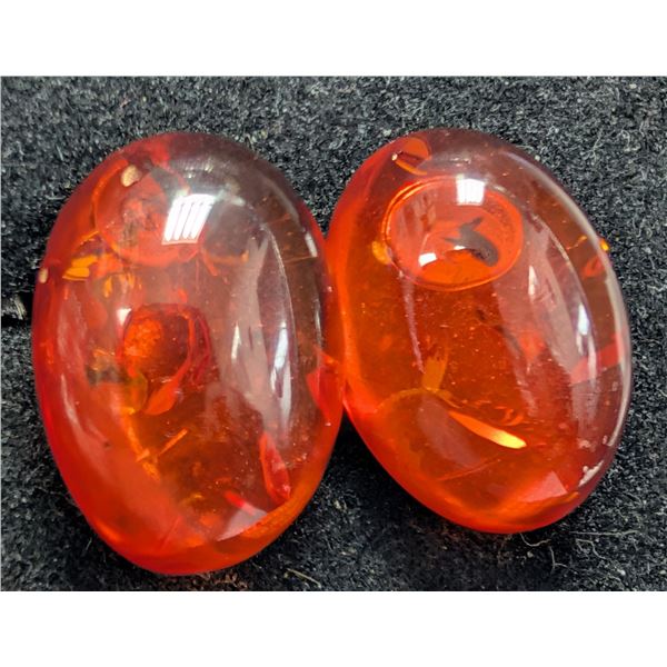 SILVER(2.12G), AMBER EARRING