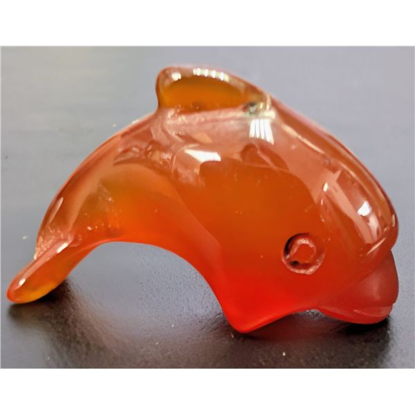 GENUINE CARVED CARNELIAN GEMSTONE