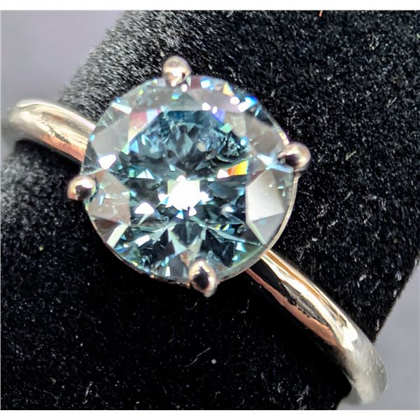 10K(1.35G), BLUE LAB DIAMOND (0.66CT)RING, SIZE 6.25, SUGGESTED RETAIL VALUE $2400