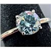 Image 2 : 10K(1.35G), BLUE LAB DIAMOND (0.66CT)RING, SIZE 6.25, SUGGESTED RETAIL VALUE $2400