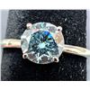Image 3 : 10K(1.35G), BLUE LAB DIAMOND (0.66CT)RING, SIZE 6.25, SUGGESTED RETAIL VALUE $2400