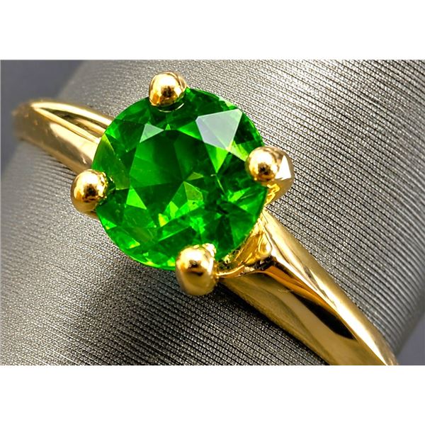 10K(1.6G), CHROME DIOPSIDE (0.9CT)RING, SIZE 6, SUGGESTED RETAIL VALUE $2200
