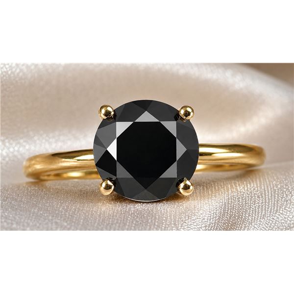 10K(1.42G), BLACK DIAMOND (0.6CT)RING, SIZE 6.25, SUGGESTED RETAIL VALUE $2000