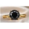 Image 1 : 10K(1.42G), BLACK DIAMOND (0.6CT)RING, SIZE 6.25, SUGGESTED RETAIL VALUE $2000