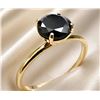 Image 2 : 10K(1.42G), BLACK DIAMOND (0.6CT)RING, SIZE 6.25, SUGGESTED RETAIL VALUE $2000