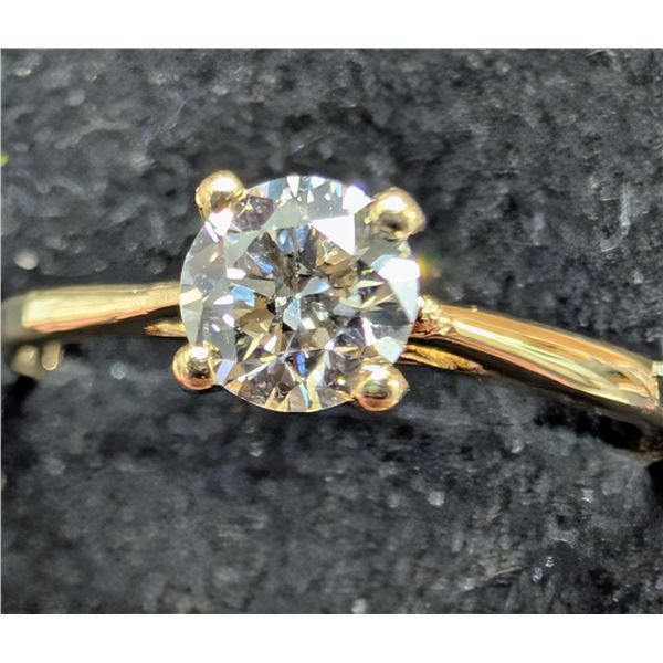 10K(1.1G), LAB DIAMOND (0.4CT)RING, SIZE 7, SUGGESTED RETAIL VALUE $2000