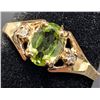 Image 2 : 10K(1.3G), PERIDOT (0.5CT), DIAMOND (0.02CT)RING, SIZE 6.5, SUGGESTED RETAIL VALUE $1600