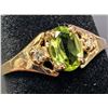 Image 3 : 10K(1.3G), PERIDOT (0.5CT), DIAMOND (0.02CT)RING, SIZE 6.5, SUGGESTED RETAIL VALUE $1600