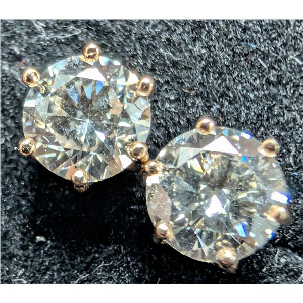 14K LAB DIAMOND (0.5CT)EARRING, SUGGESTED RETAIL VALUE $1000