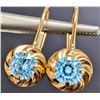 Image 1 : 10K(1.6G), BLUE TOPAZ (1CT)EARRING, SUGGESTED RETAIL VALUE $600