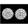 Image 1 : 14K(0.56G), CRYSTAL BALL EARRING, SUGGESTED RETAIL VALUE $300