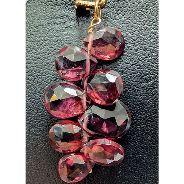 10K(1.5G), GARNET (GRAPE DESIGN) (8CT)PENDANT, SUGGESTED RETAIL VALUE $400