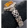 Image 2 : SILVER(5.42G), CITRINE (1.5CT)RING, SIZE, SUGGESTED RETAIL VALUE $320