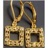 Image 1 : SILVER(2G), NATURAL DIAMOND LATTICE DESIGN (0.12CT) EARRING, SUGGESTED RETAIL VALUE $240