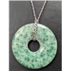 Image 1 : SILVER(APP 15G), JADEITE NECKLACE 16-22", SUGGESTED RETAIL VALUE $240