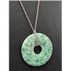 Image 2 : SILVER(APP 15G), JADEITE NECKLACE 16-22", SUGGESTED RETAIL VALUE $240