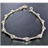 Image 1 : SILVER(4.35G), CZ BRACELET 7"