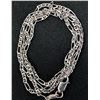Image 1 : SILVER(4.72G), RHODIUM PLATED ITALIAN CHAIN 22"