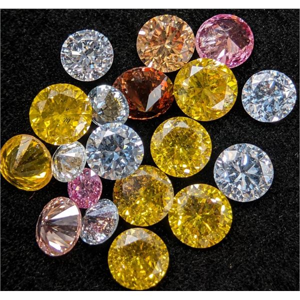 FANCY COLOUR LAB DIAMOND (APP 1CT)GEM STONES, SUGGESTED RETAIL VALUE $800