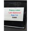 Image 2 : FANCY COLOUR LAB DIAMOND (APP 1CT)GEM STONES, SUGGESTED RETAIL VALUE $800