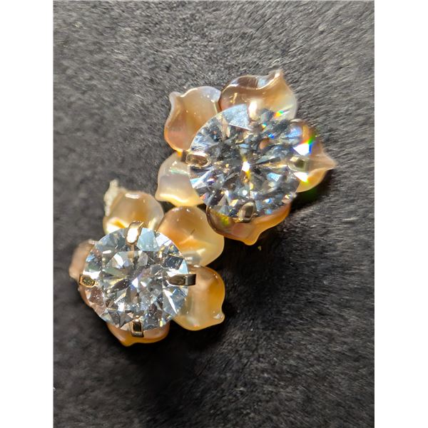 14KLAB DIAMOND (0.44CT)EARRINGS, SUGGESTED RETAIL VALUE $600