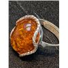 Image 2 : SILVER(7.2G), AMBER RING, SUGGESTED RETAIL VALUE $500