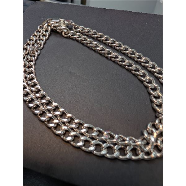 SILVER(14.8G), NECKLACE 20", SUGGESTED RETAIL VALUE $450