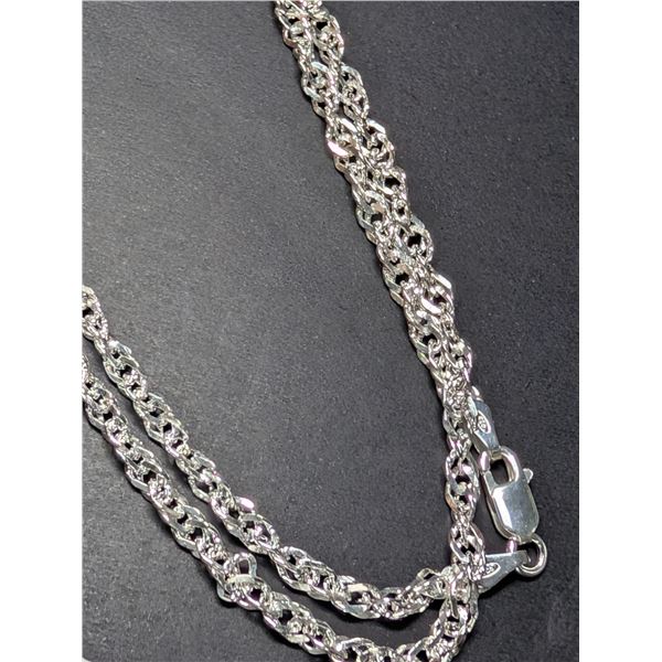 SILVER(8G), NECKLACE, SUGGESTED RETAIL VALUE $240